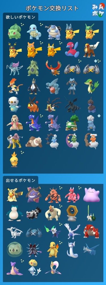 ポケモンgo ポケモントレード ポケモン交換掲示板