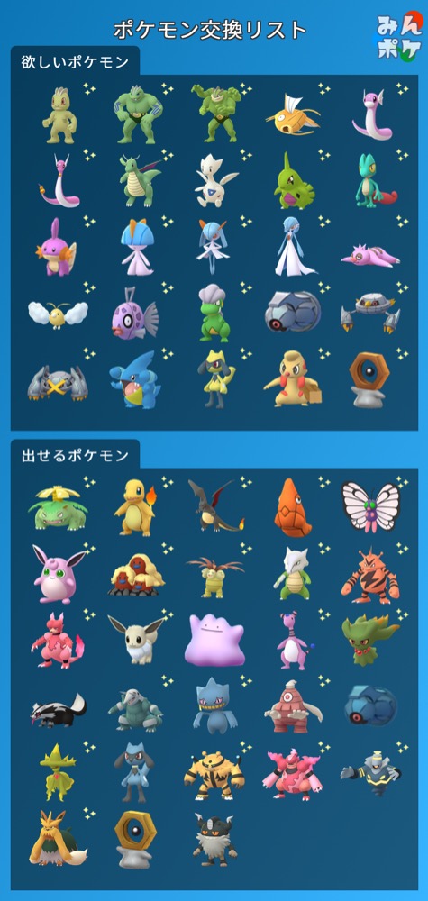 ポケモンgo ポケモントレード ポケモン交換掲示板