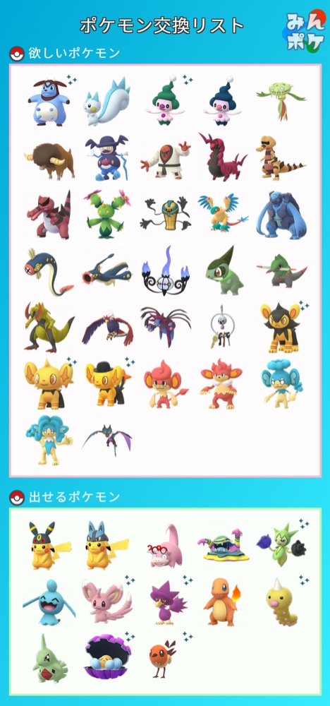 ポケモンgo ポケモントレード ポケモン交換掲示板