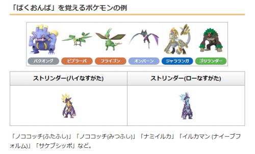 ポケモンgo ばくおんぱ のデータ追加が確認されています