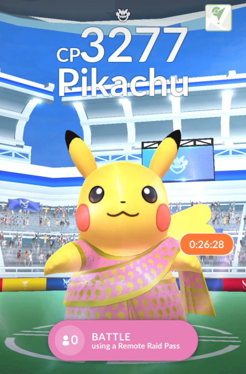 ポケモンGO】インド限定イベント「光のフェスティバル」にて、「サリー