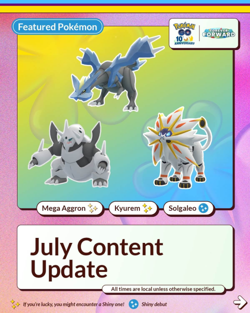 ポケモンGO】ポケモンGOの2026年7月のスケジュールが発表されています